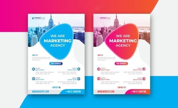 Corporate Business Flyer Design: Premium Graphics & Print Templates