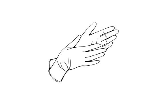 Latex Surgical Medical Gloves Graphics & Illustrations