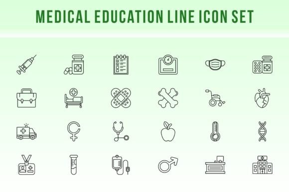 Medical Education Icons for Crafters