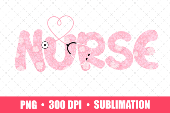 Nurse Heart Stethoscope PNG: Graphics & Print Templates
