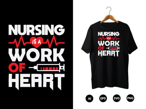Nurse T-Shirt Design - 18 Graphics Review